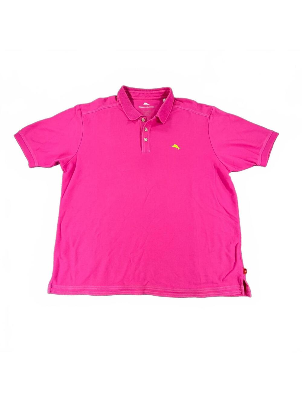 Men's Tommy Bahama Supima World's Finest Cotton Polo Shirt Size XL Bright Pink
